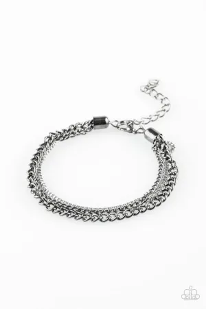 Paparazzi Bracelet ~ Industrial Icon - Black