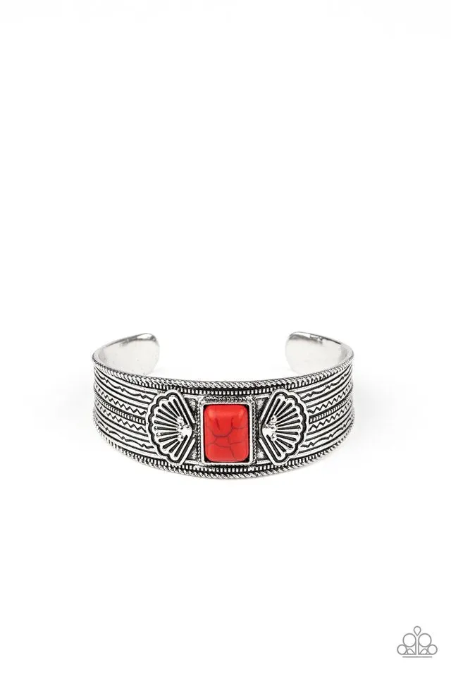 Paparazzi Bracelet ~ Ocean Mist - Red