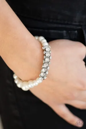 Paparazzi Bracelet ~ Traffic-Stopping Sparkle - White