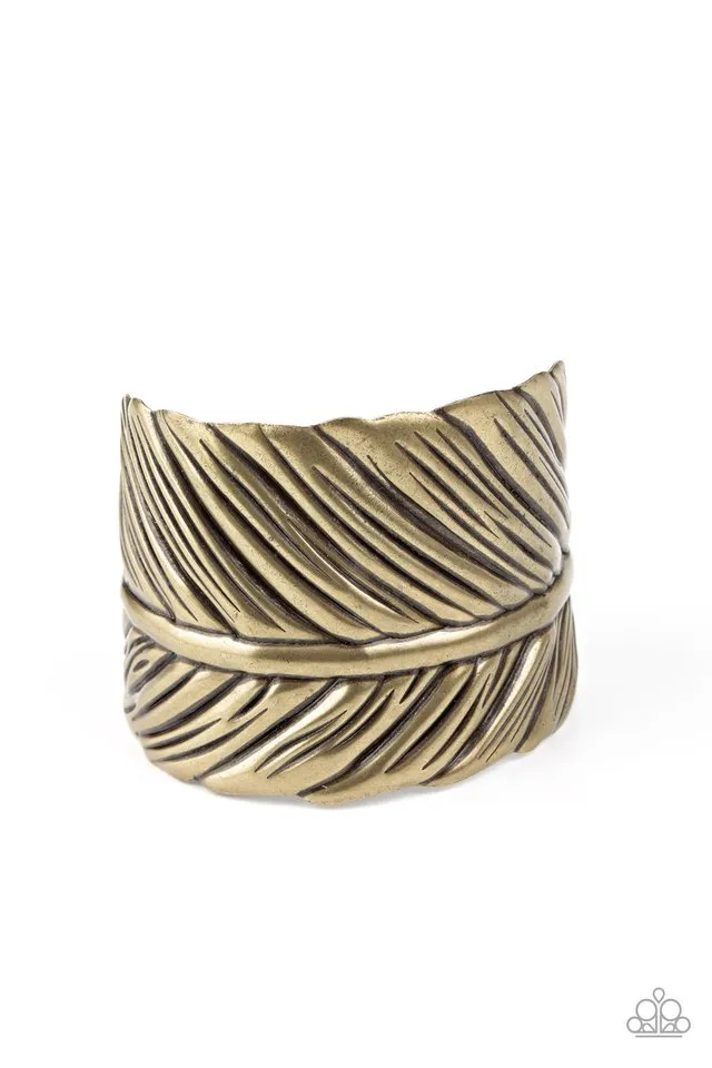 Paparazzi Bracelet ~ Where Theres a QUILL, Theres a Way - Brass