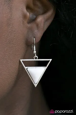 Paparazzi Earring ~ Athens is Calling - White