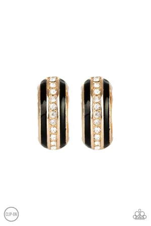 Paparazzi Earring ~ WEALTHY Living - Gold