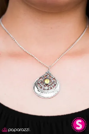 Paparazzi Necklace ~ One In A MEDALLION - Yellow