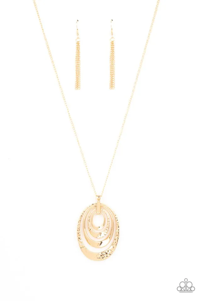 Paparazzi Necklace ~ Renegade Ripples - Gold