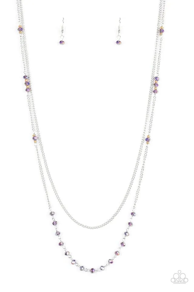 Paparazzi Necklace ~ Rich With Glitz - Purple