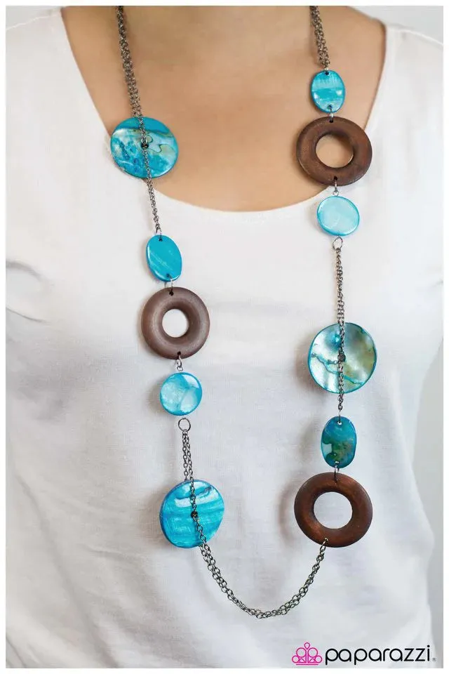 Paparazzi Necklace ~ Surfs Up - Blue