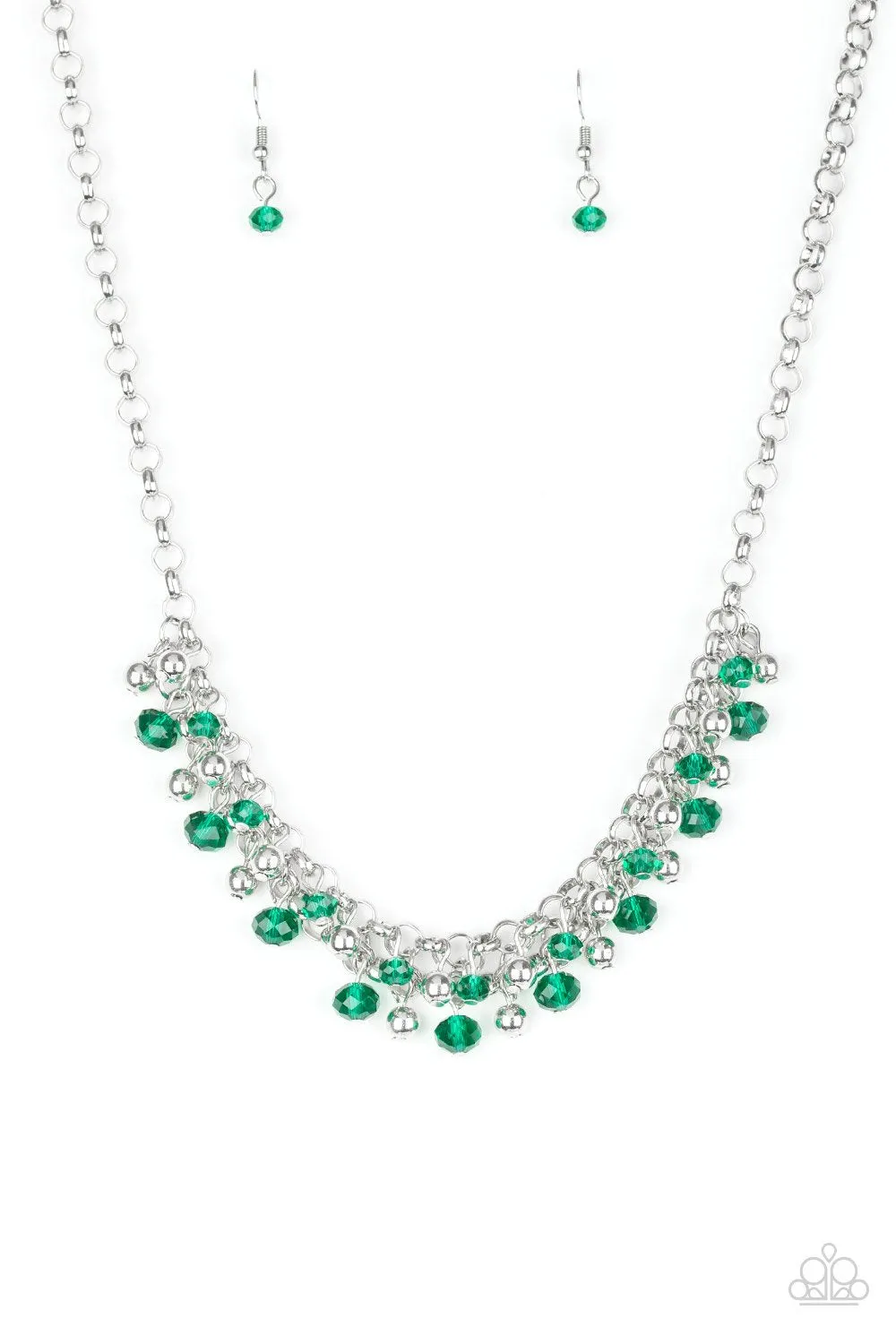 Paparazzi Necklace ~ Trust Fund Baby - Green