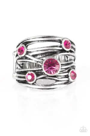 Paparazzi Ring ~ Sparkle Struck - Pink