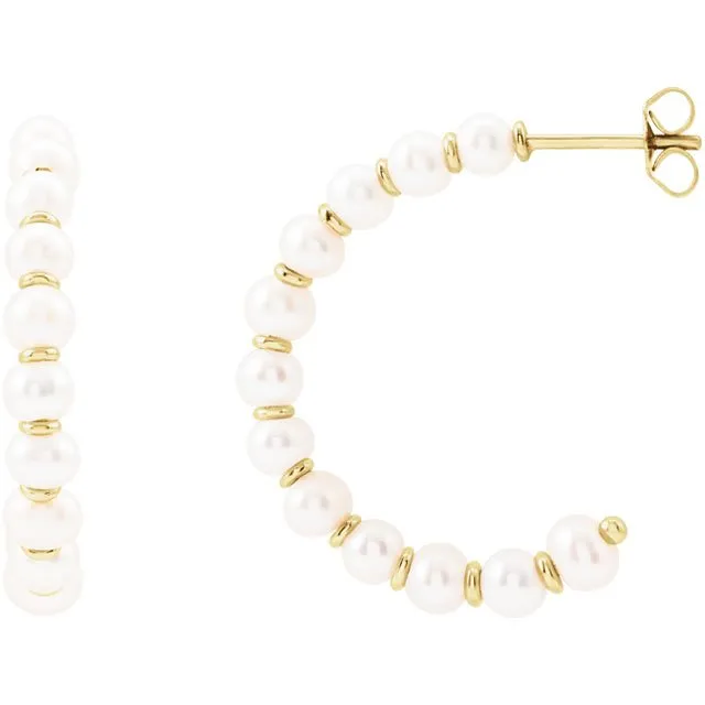 Pearl Hoops