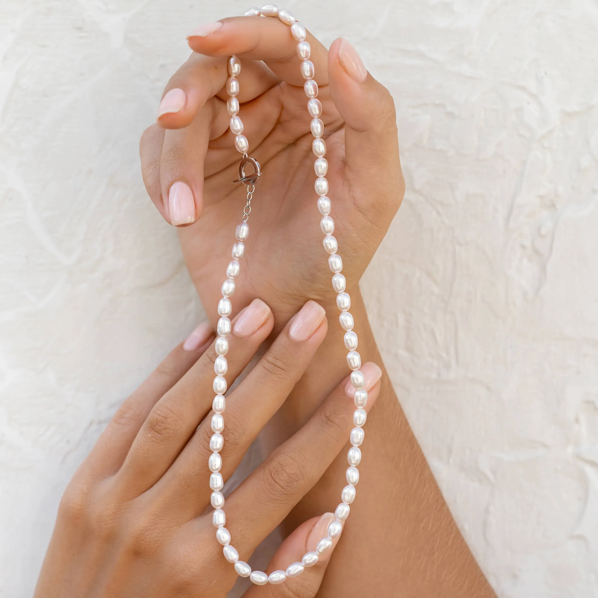 Pearl Necklace Silver - Astrid