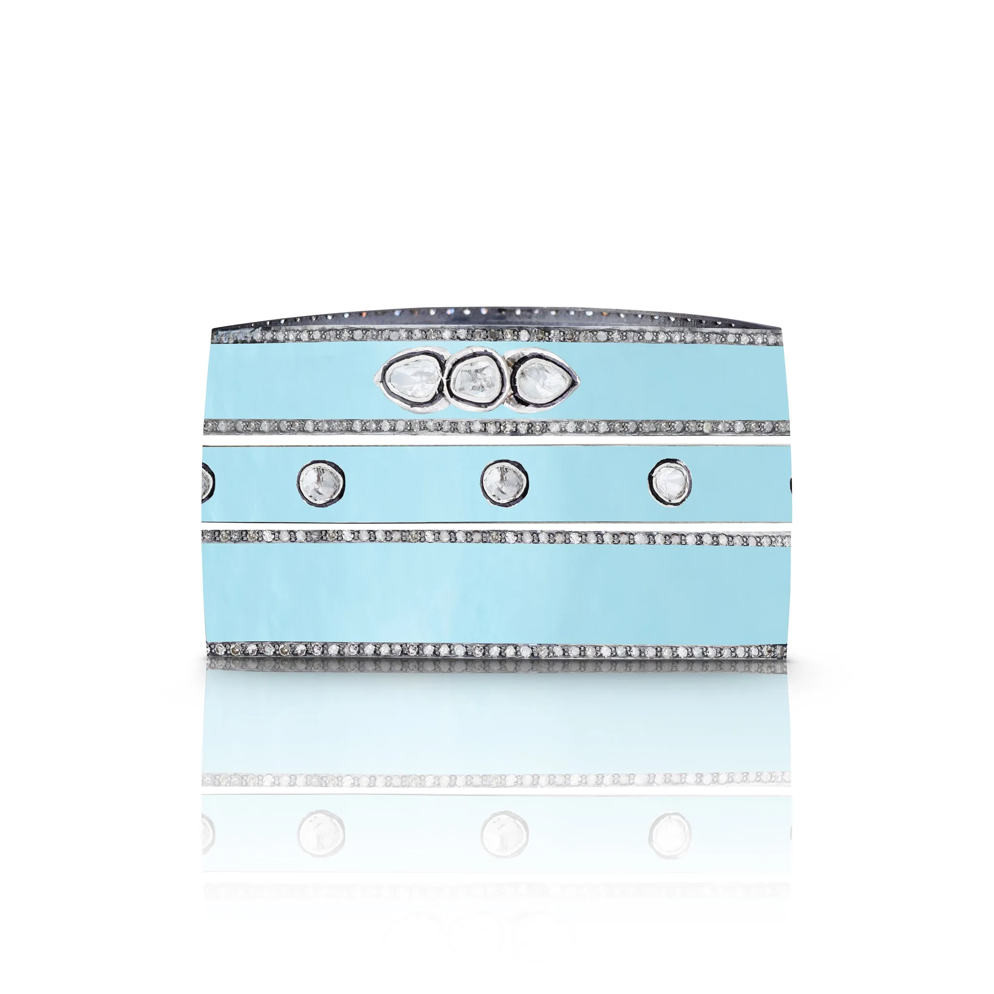 Pearl Turquoise Enamel Bracelets