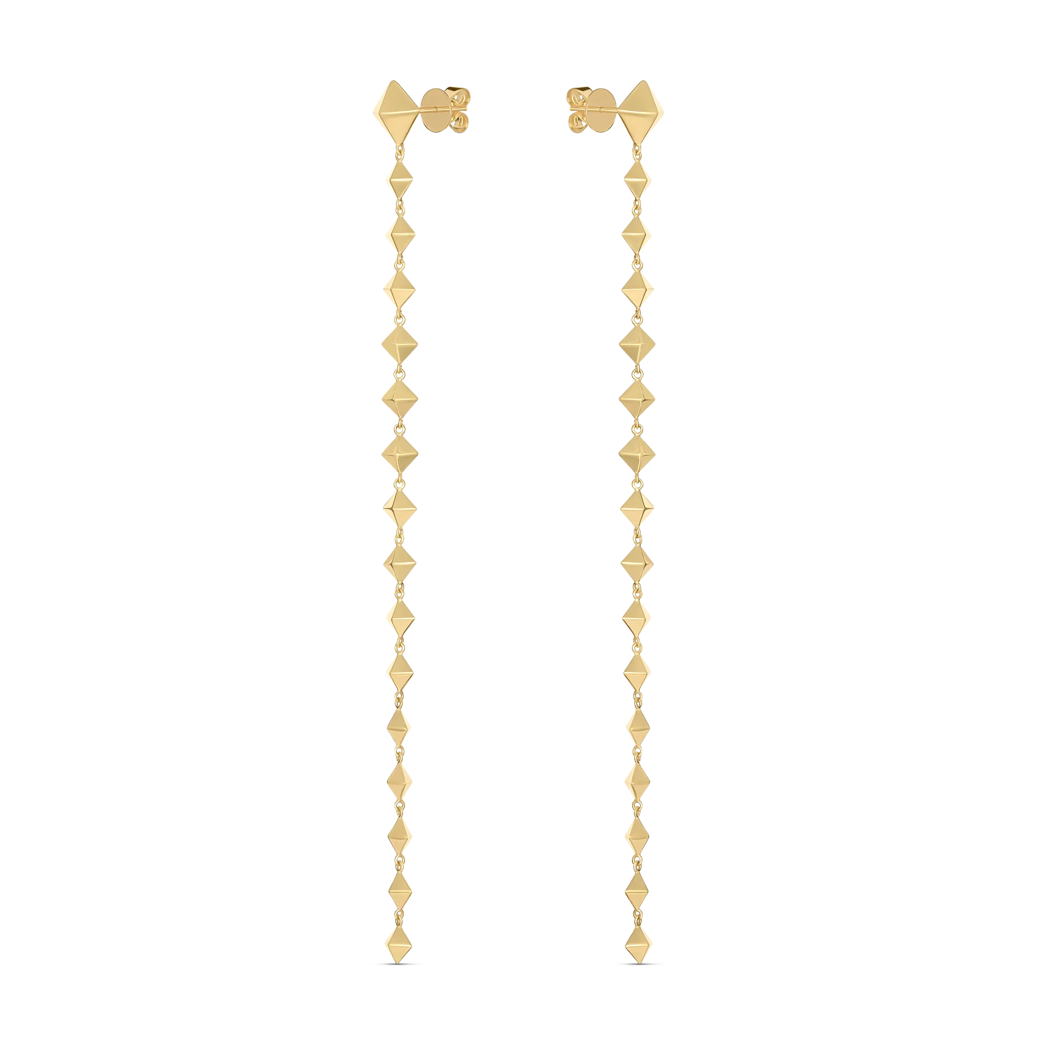 R.08® Matrix Drop Earrings | Yellow Gold