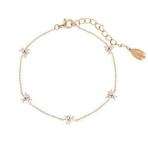 THE LAYERED EDIT TROIS BRACELET ROSE GOLD