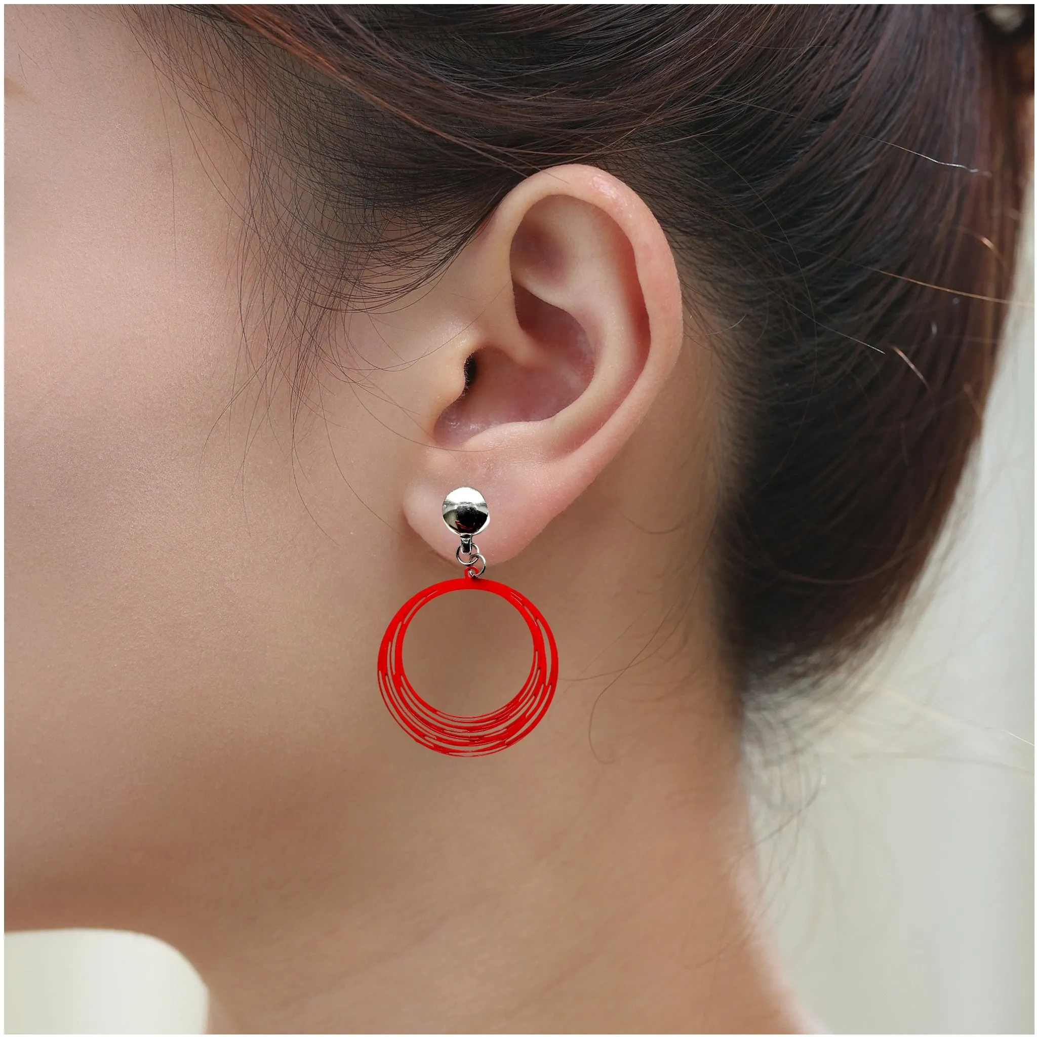 TI-GO Black / Red String Rings earring