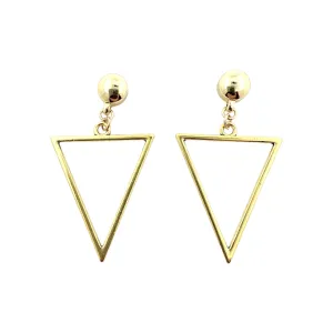 TI-GO Geometric Gold Triangle earrings