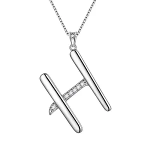 Tokyo Mart Letter Initial H Necklaces Pendant Women Girls Name Jewelry Gift 925 Sterling Silver