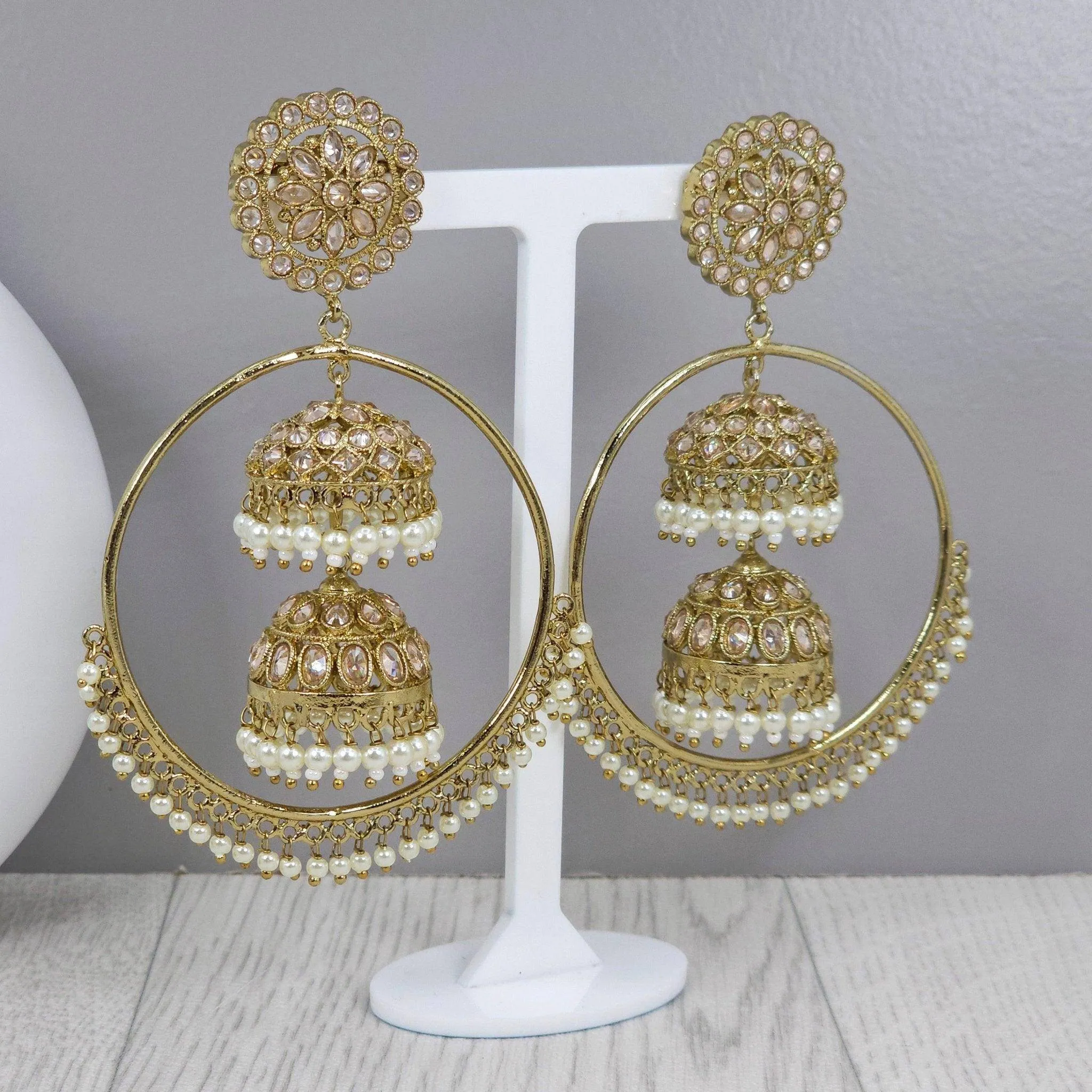 Traditional Indian Jhumka Earrings