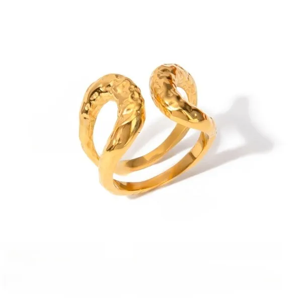 Trendy Style Double Layer Gold Ring JLTR0451