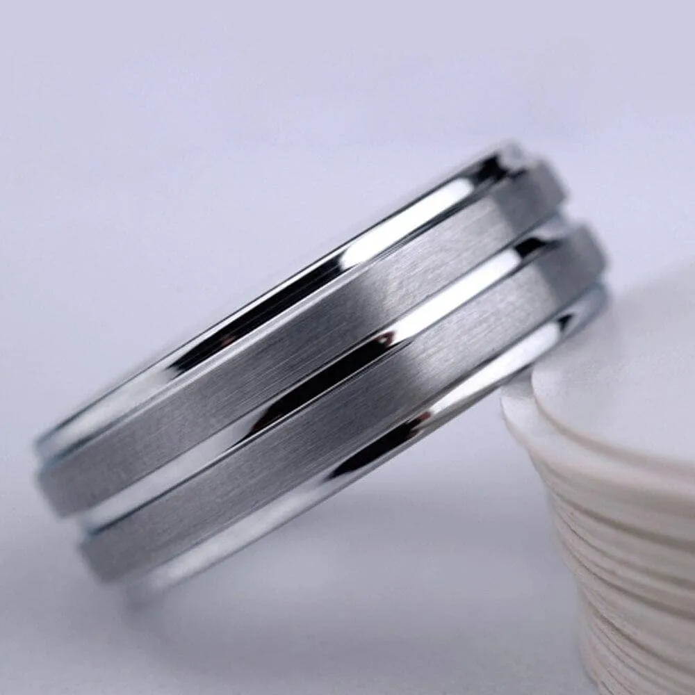 Tungsten Carbide Rings For Men 8mmWedding Band