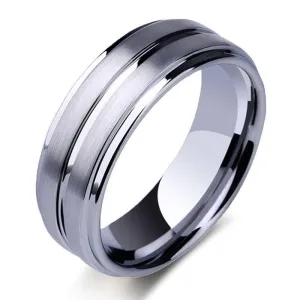 Tungsten Carbide Rings For Men 8mmWedding Band