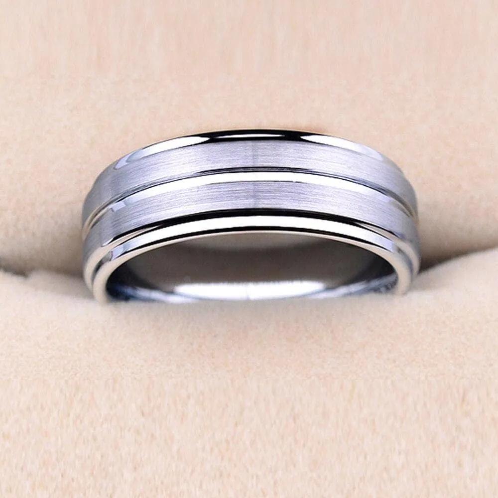 Tungsten Carbide Rings For Men 8mmWedding Band