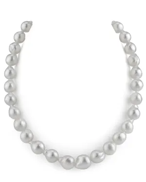 White South Sea Baroque Pearl Necklace, 10.0-11.5mm