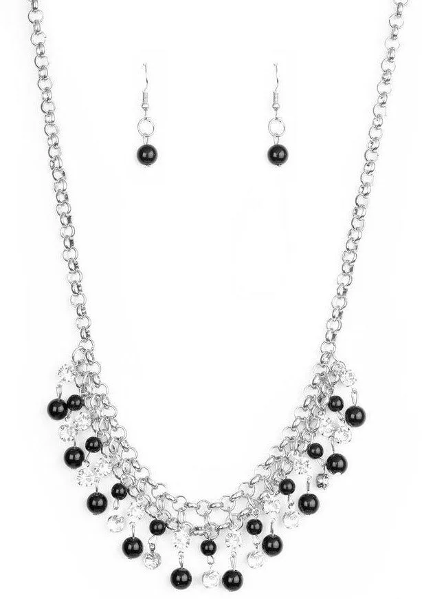 You May Kiss the Bride Black Necklace Set